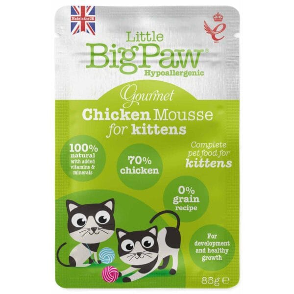 Little BigPaw Gourmet Chicken Mousse kittens 85g