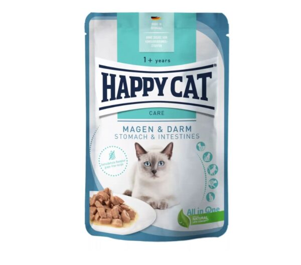 Happy Cat Pouches Care Adult Mage & tarm 85g