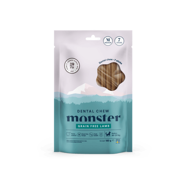 Monster Dog Dental Chew Lamb M Week 7stk/180g