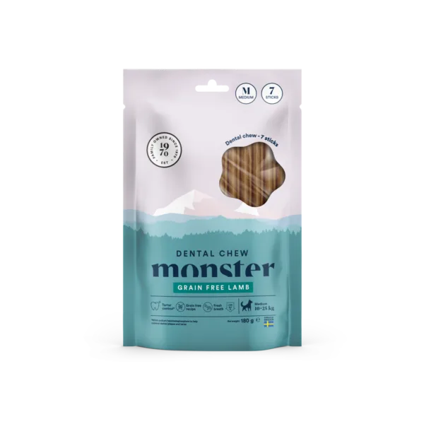 Monster Dog Dental Chew Lamb M Week 7stk/180g