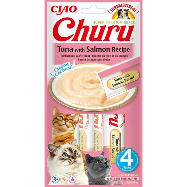 Churu Cat Tuna with Salmon 4stk