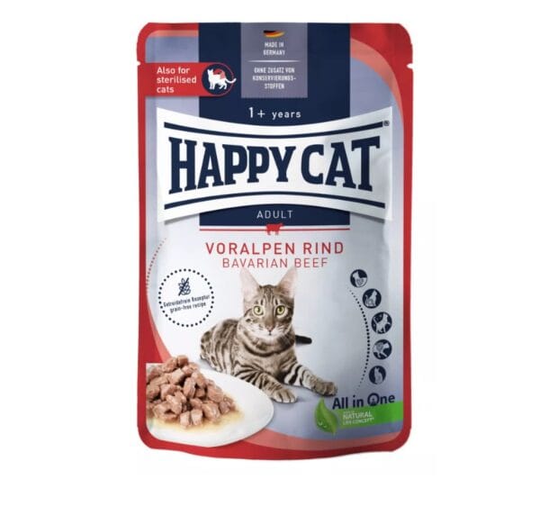 Happy Cat Pouches Culinary Adult m/oksekjøtt 85g