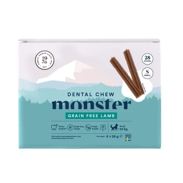 Monster Dog Dental Chew Lamb S Month 28stk/224g