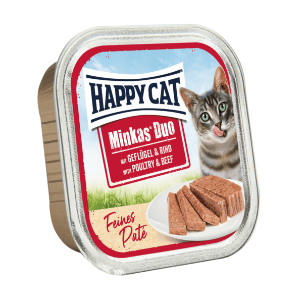 Happy Cat Minkas Duo Menu Fugl & Okse 100g