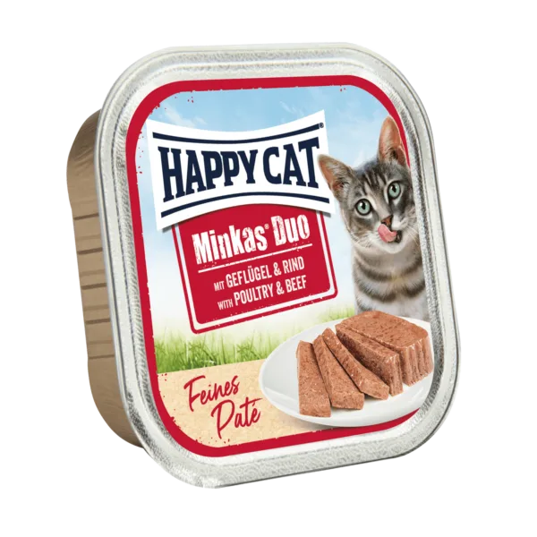 Happy Cat Minkas Duo Menu Fugl & Okse 100g