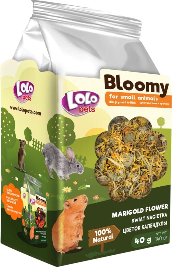 LoloPets Bloomy Marigoldblomster 40g