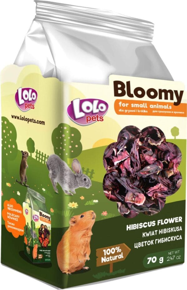 LoloPets Bloomy Hibiscusblomster 70g