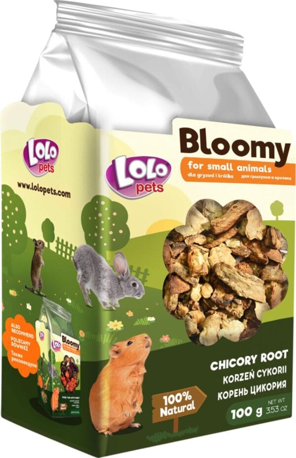 LoloPets Bloomy Sikorirøtter 100g