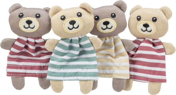 Katteleke bamse i polyester m/catnip 12cm