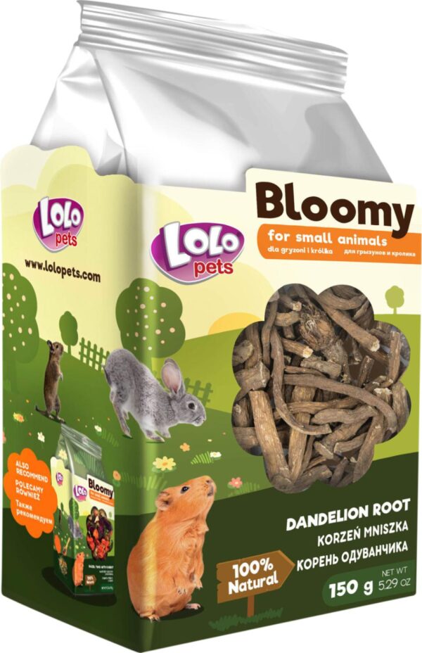 LoloPets Bloomy Løvetannrøtter 150g