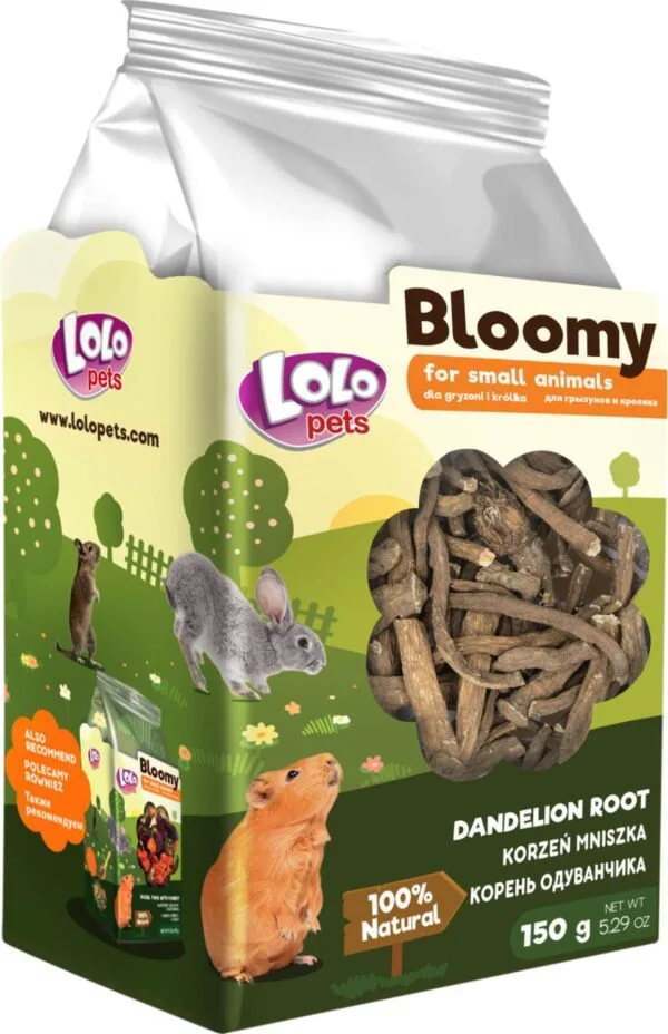 LoloPets Bloomy Løvetannrøtter 150g