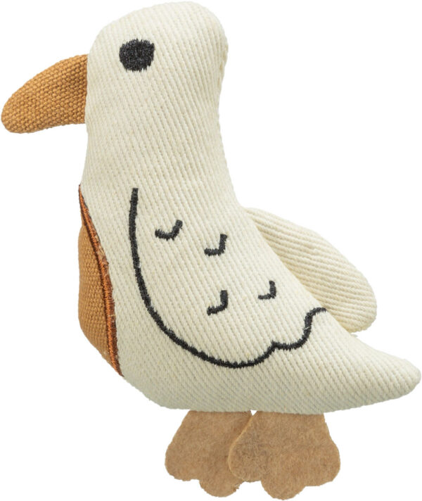 Katteleke fugl i stoff 13cm