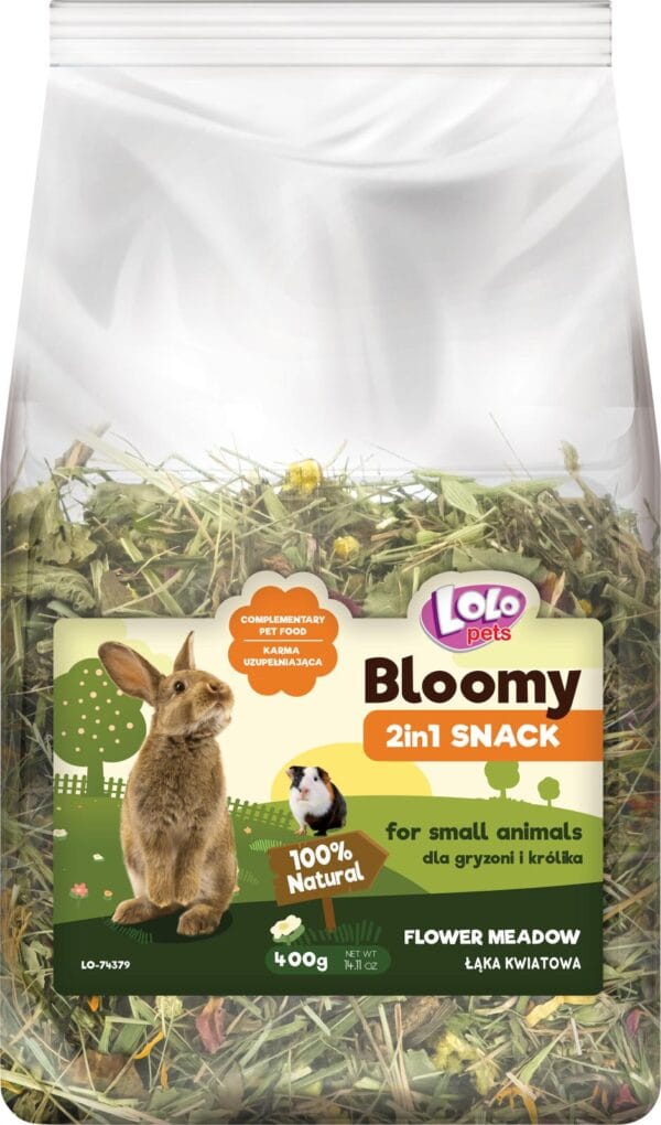 LoloPets Bloomy 2in1 Snacks Blomstereng 400g