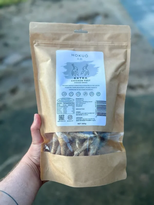 Hokuô™ Chews Extra Frysetørkede Kyllingføtter 200g