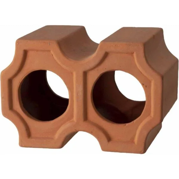 Akvariedekorasjon Rekerør Terracota 16x11x11cm
