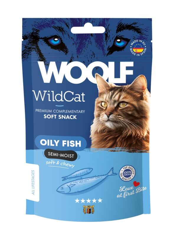 Woolf Wildcat Snacks Oily Fish 50g