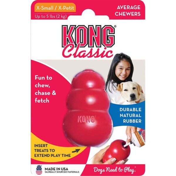 KONG Classic Rød XS 6x3,5x3,5cm