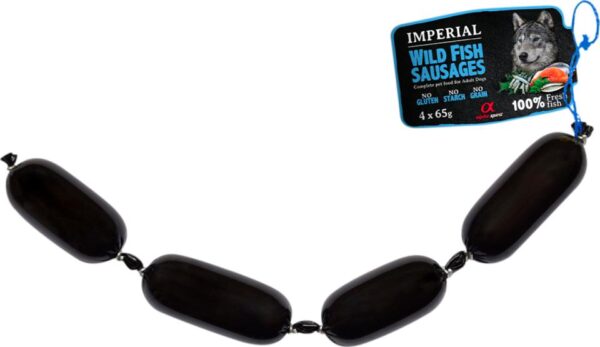AlphaSpirit Pølser Imperial Wild Fish 4x65g