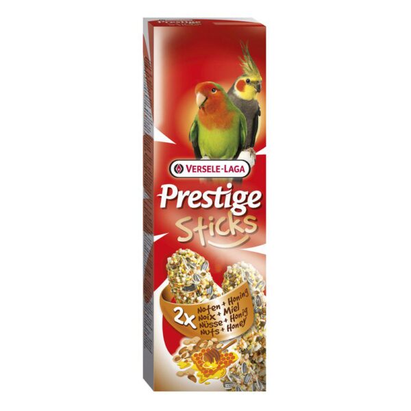 Prestige Sticks Stor parakitt nøtter/honning 2x140g