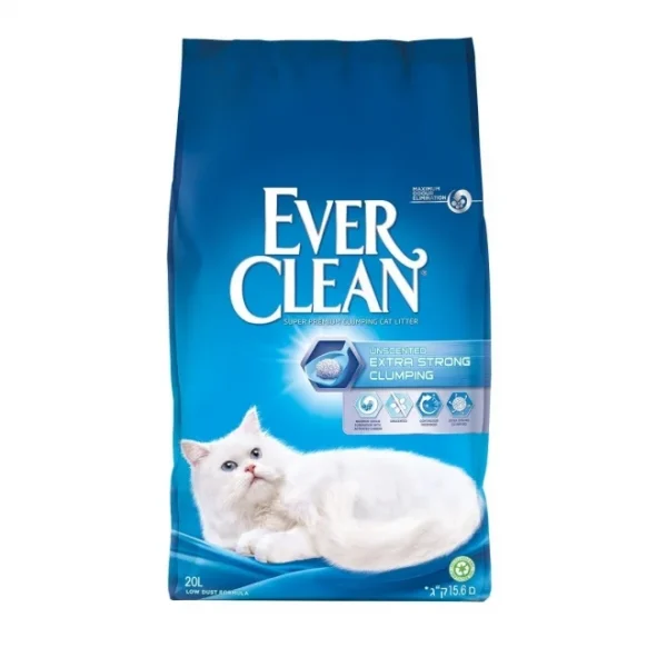 Ever Clean Unscented Extra Strong Clumping 20L
