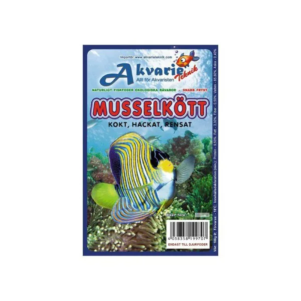 AkvarieTeknik Fryst Muslingkjøtt hakket 100g