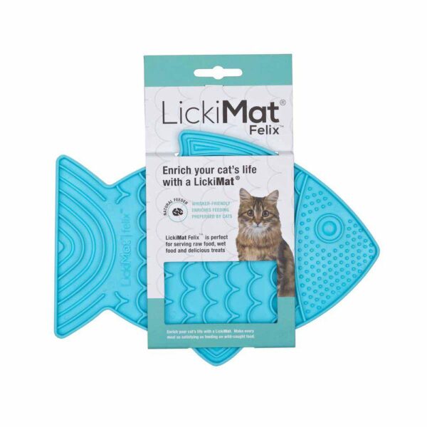 Lickimat Cat Felix turkis 22x15cm