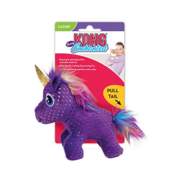 KONG Cat Enchanted Buzzy Unicorn 11x5x9cm