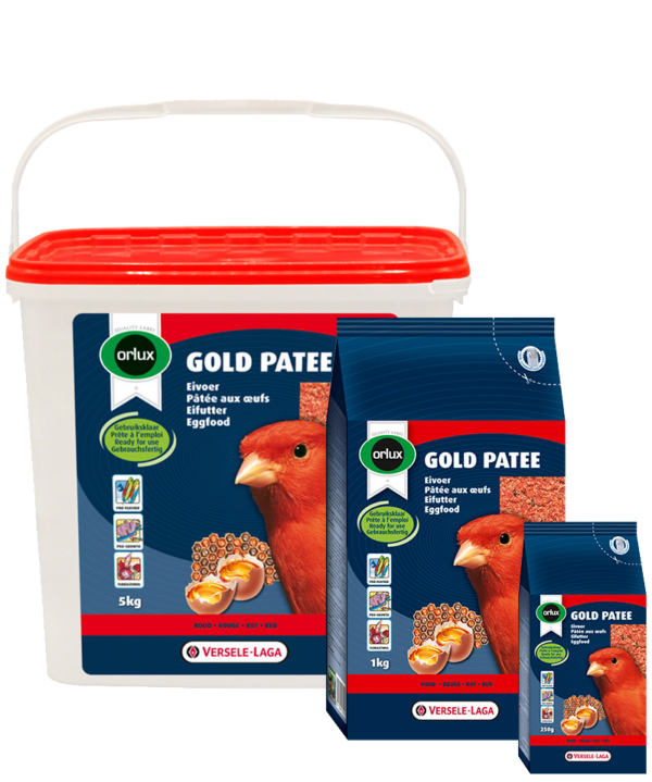 Orlux eggefôr rød kanari gold pate 5kg