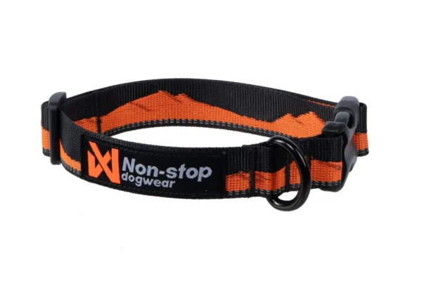 Non-Stop Dogwear Trail quest halsbånd orange/black str M