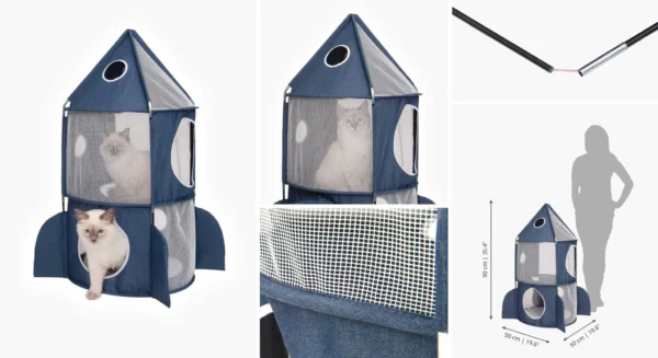 Catit Vesper Rocket Ship Blue