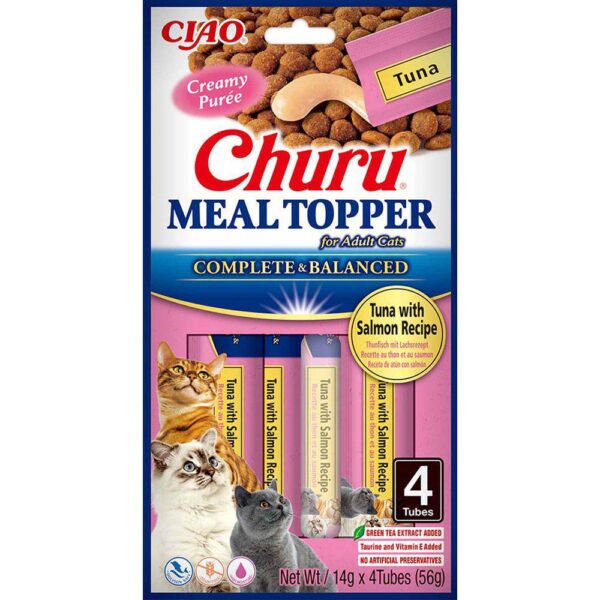 Churu Cat Meal Topper Tuna/Salmon 4stk