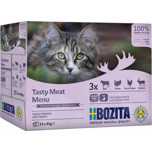 Bozita Feline Tasty Meat in Sauce Multibox 12x85g