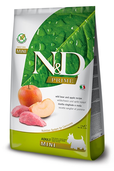 Farmina N&D Dog Prime Wild Boar & Apple Adult Mini 2,5kg