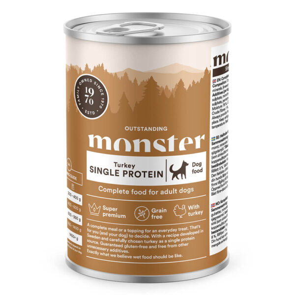 Monster Dog Adult Single Turkey boks 400g