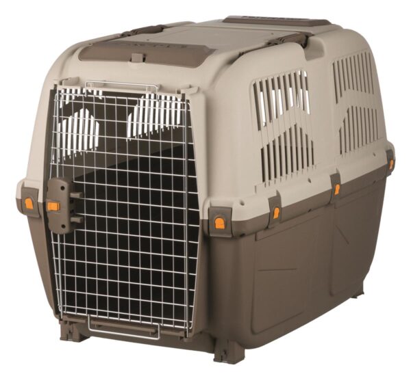 Transportbur Skudo 6/M/L Taupe/sand max 40kg 92x70x63cm
