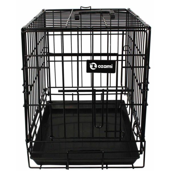 Transportbur hund svart metall 47,5x31,5x39cm