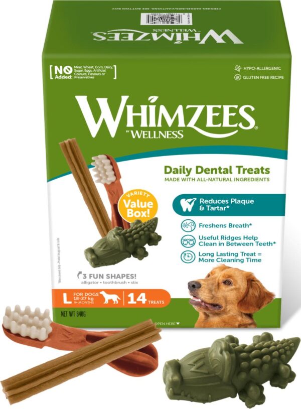 Whimzees Mixboks L 14 stk