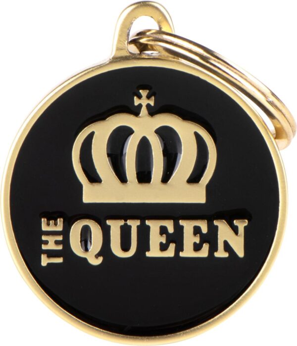 My Family Tags svart "the Queen" M