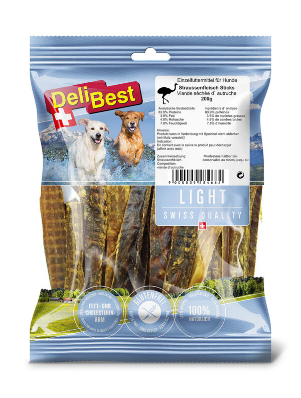 DeliBest Strutsekjøtt light 200g