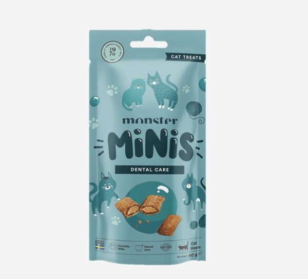 Monster Cat Minis Treats Dental Care 60g