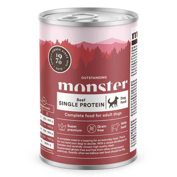Monster Dog Adult Single Beef boks 400g