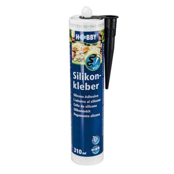 Hobby Akvariesilikon svart 310ml