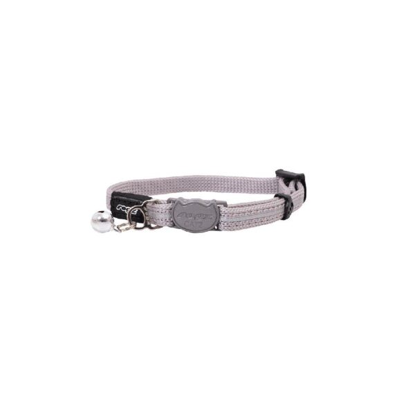 Rogz Alleycat Halsbånd Silver m/refleks XS 8mmx16,5-23cm
