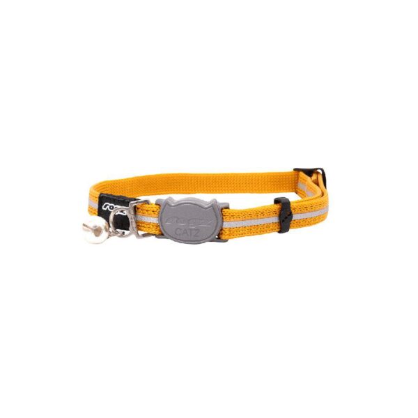 Rogz Alleycat Halsbånd Orange m/refleks S 11mmx20-31cm