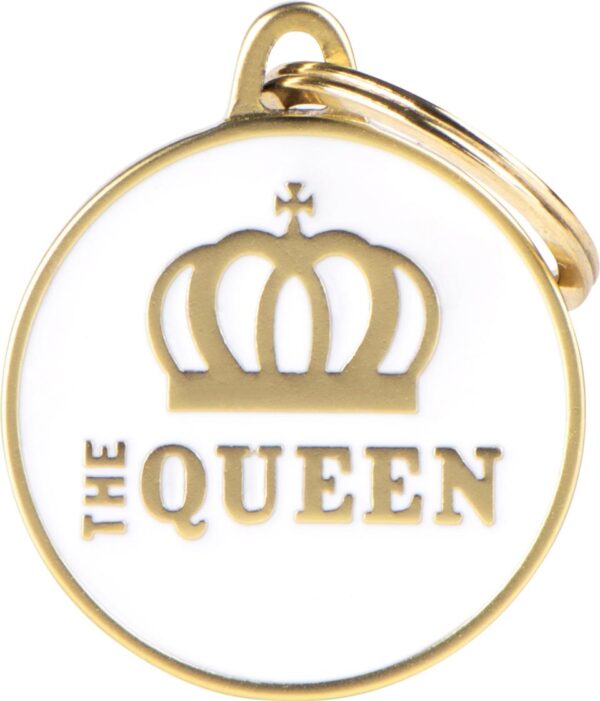 My Family Tags hvit "the Queen" M