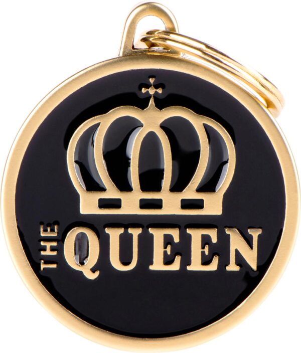 My Family Tags svart "the Queen" L