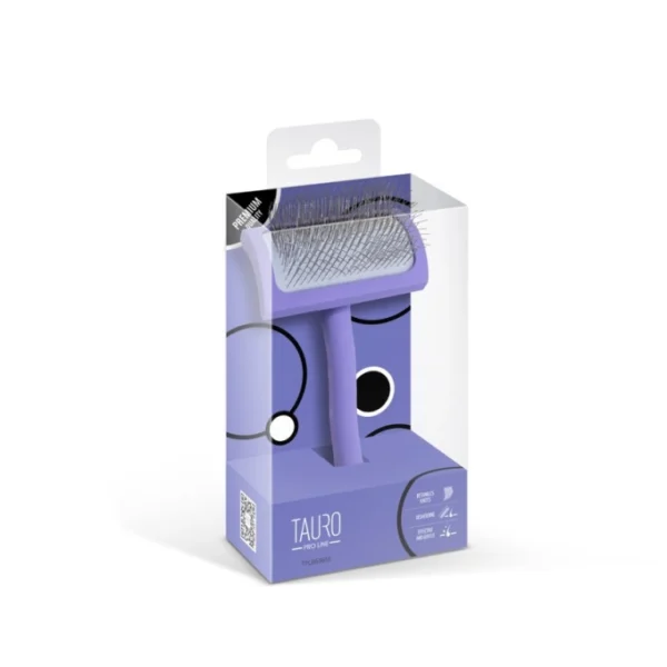 Tauro Pro Line karde i tre M med lange tagger, lilla