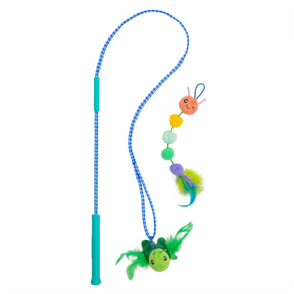 Catstages Tail Teaser Ground Prey Grey 2pk