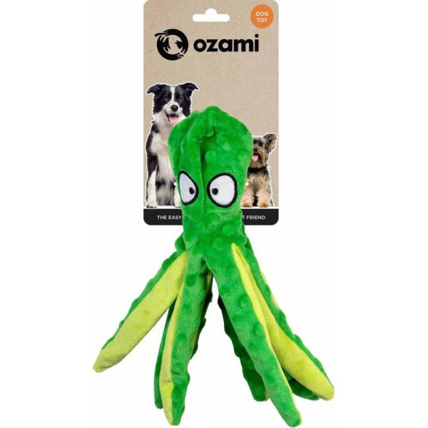 Ozami Hundeleke Blekksprut Grønn m/knitrelyd 33cm