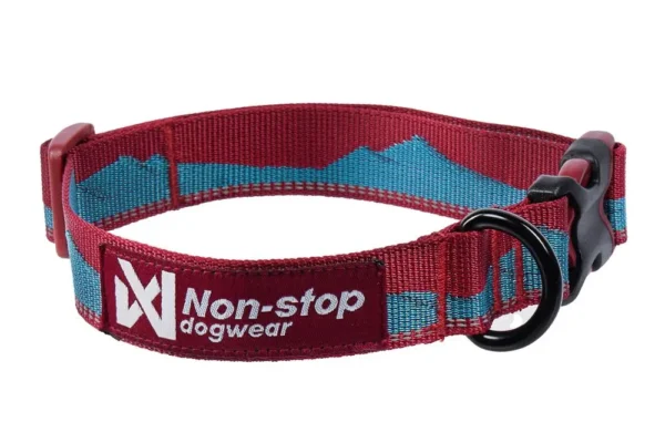 Non-Stop Dogwear Trail quest halsbånd teal/wine str S
